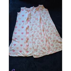 Set of 2 Mama Cheetah 2T-4T Sleep Sacks ~ Wearable Blankets Toddler Girl